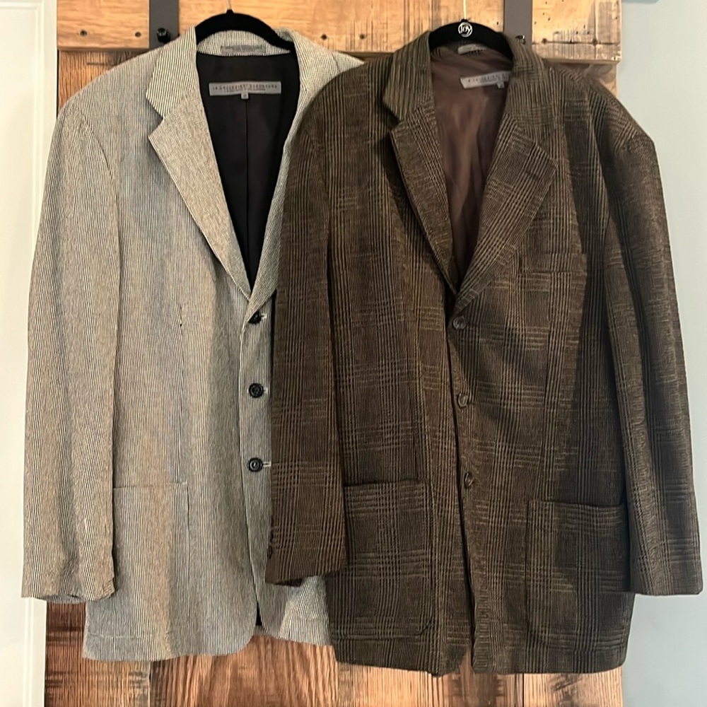 2 Le Collezioni Structure Blazers- Size M